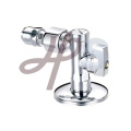 Brass angle type valve with polishing surface